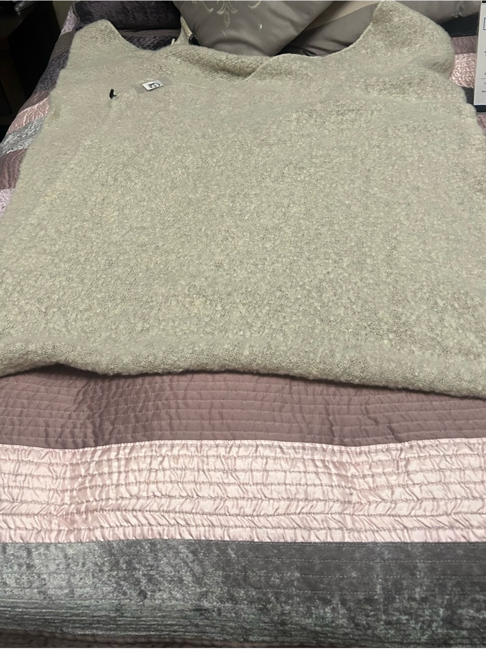 Soft large shoulder wrap-oatmeal or off white sort of color
